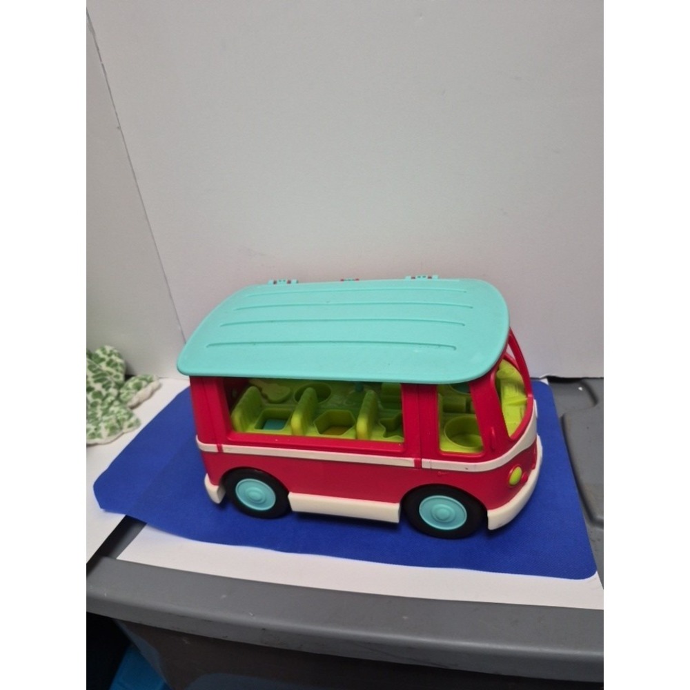 Land of B. Children's Musical Toy Light Up Musical Bus "PEACE" no Figures works